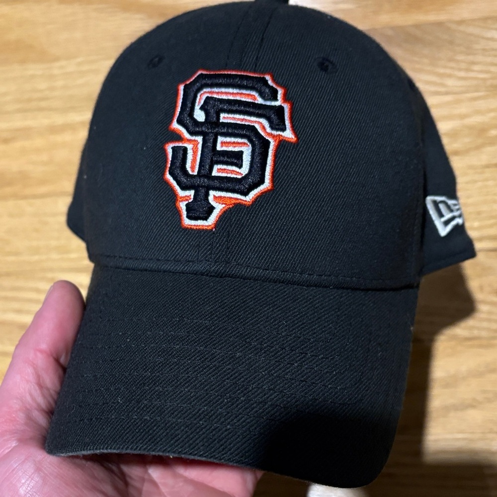 New Era Black San Francisco Giants Cap with Orange Trim